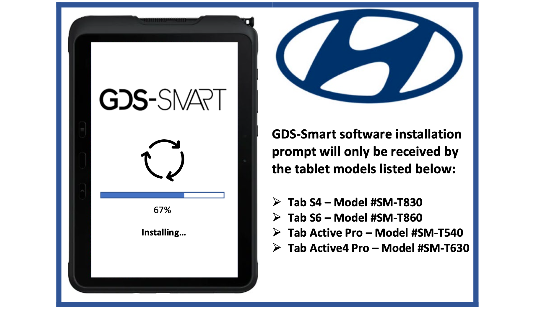 Hyundai GDS-Smart Installation