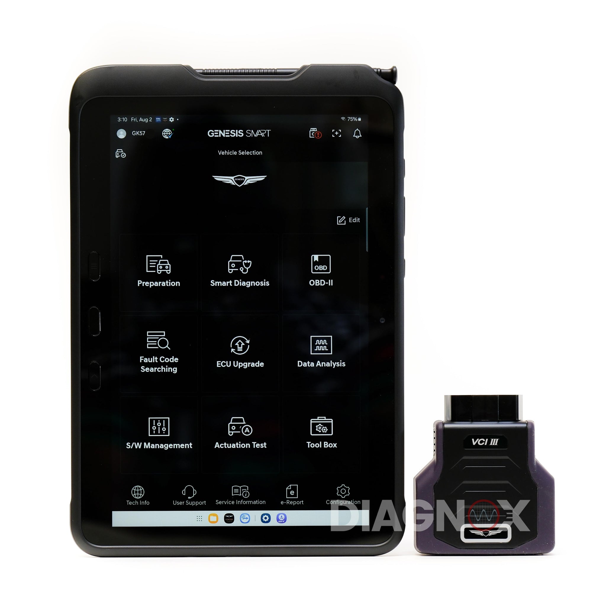 External Scan Interface Genesis SMART VCI3 Interface Dealer Scan Tool Plus - Diagnoex