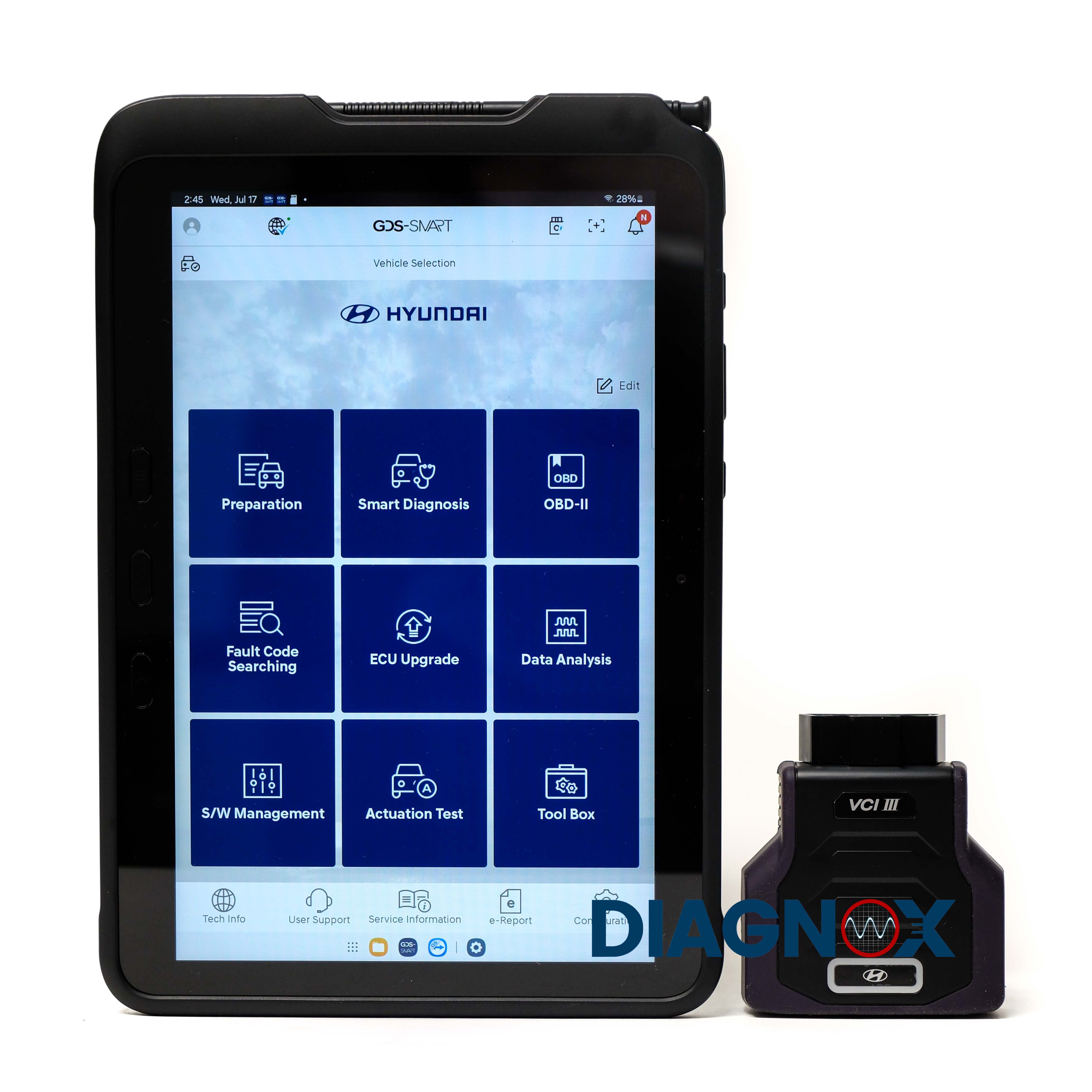 Hyundai GDS SMART Kia KDS 2.0 VCI3 Interface Factory Diagnostic Scan Tool Dual Pro Kit