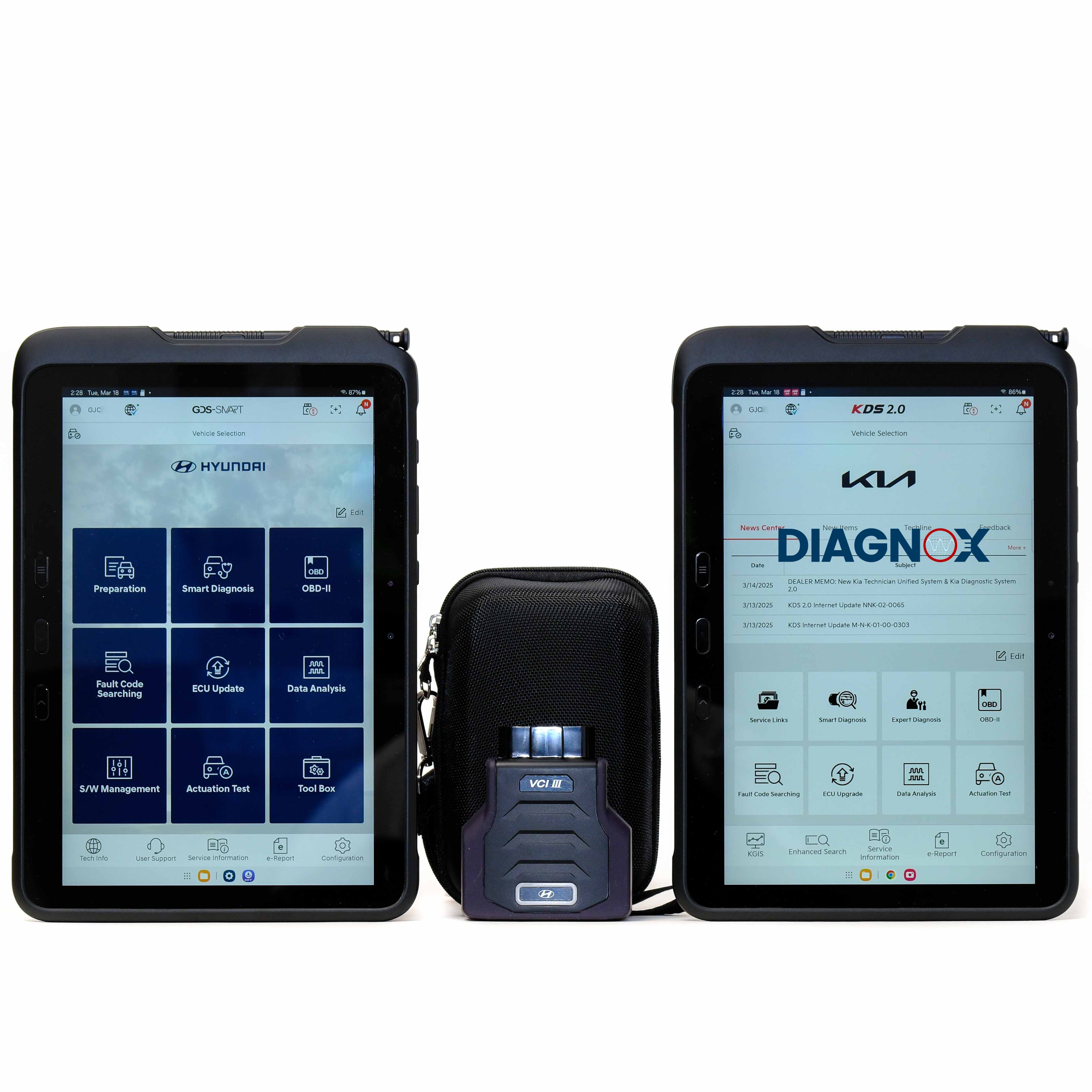 Hyundai GDS SMART Kia KDS 2.0 VCI3 Interface Factory Diagnostic Scan Tool Dual Pro Kit