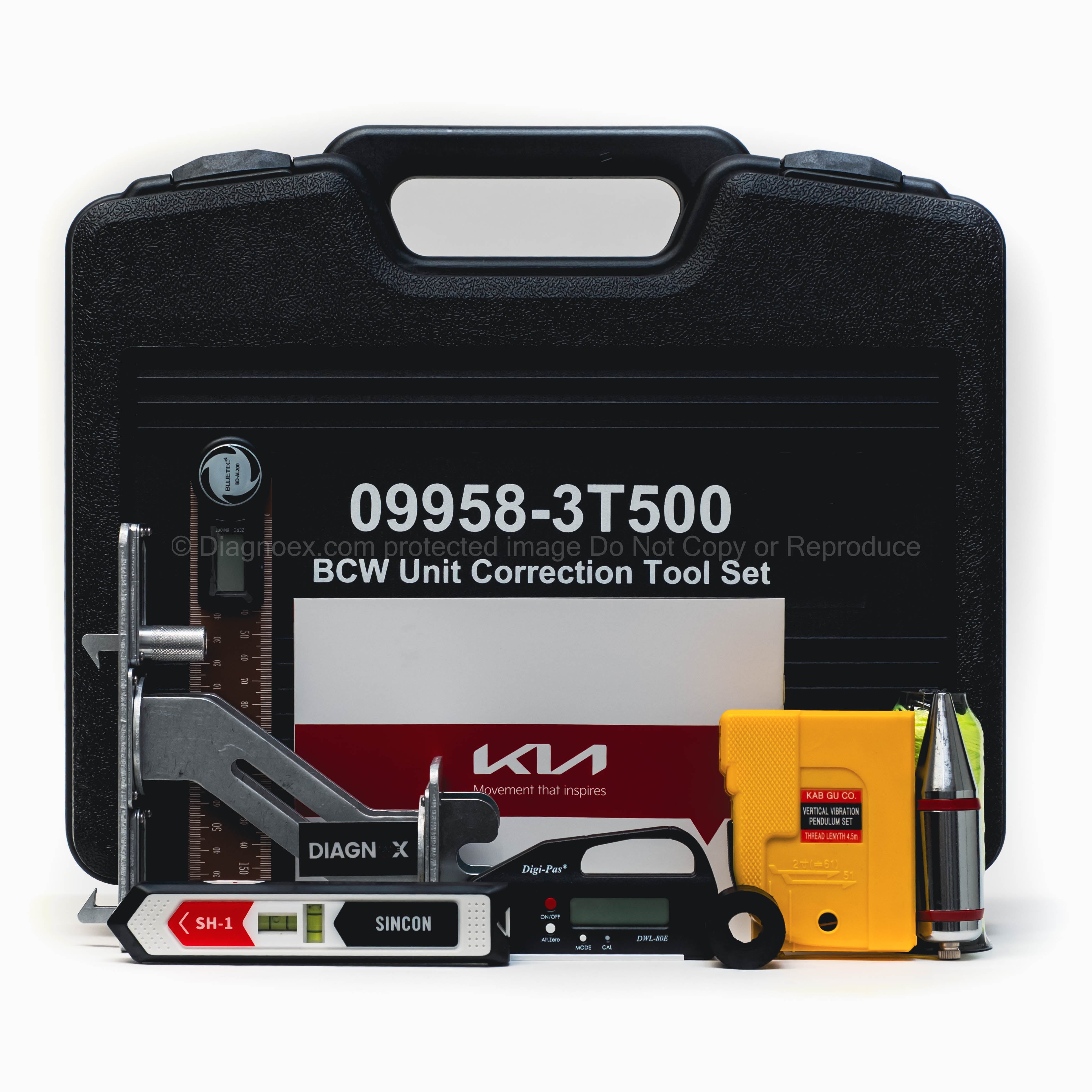 Kia Blind-Spot Collision Warning (BCW) Unit Correction Tool Set