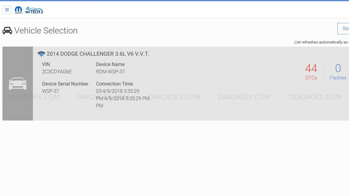 Chrysler wiTECH 2 Software License Subscription